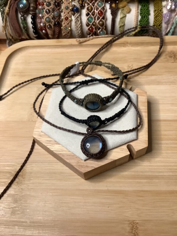 Labradorite bracelet + necklace for Debby