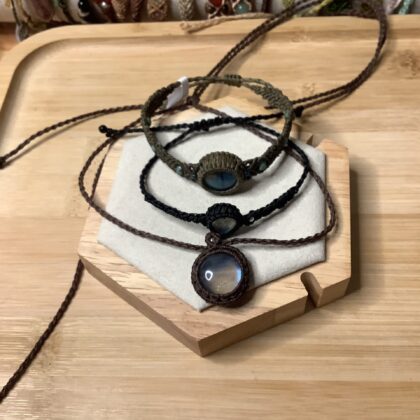 Labradorite bracelet + necklace for Debby