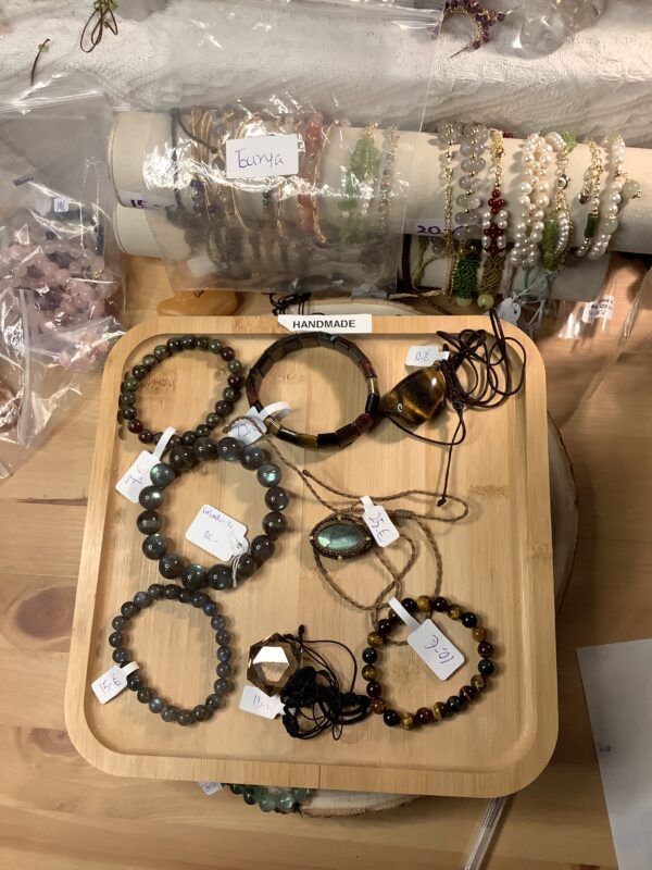 Bracelets and necklace for Tourya