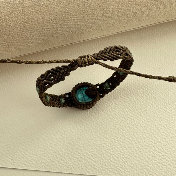 Macrame Labradorite Bracelet - Image 2
