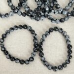 Snowflake Obsidian Bracelet