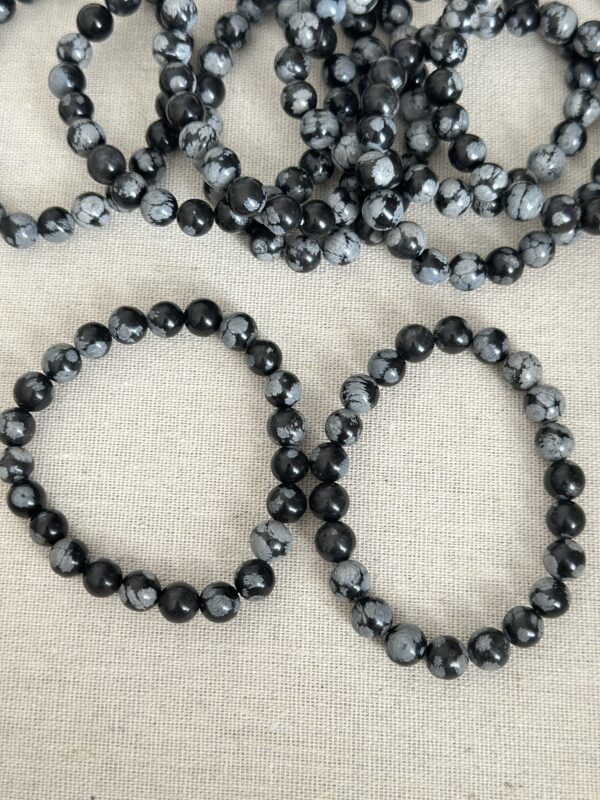 Snowflake Obsidian Bracelet