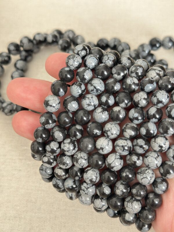 Snowflake Obsidian Bracelet - Image 7