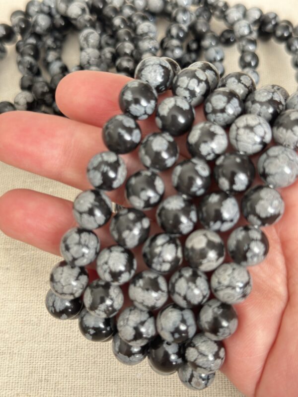 Snowflake Obsidian Bracelet - Image 5