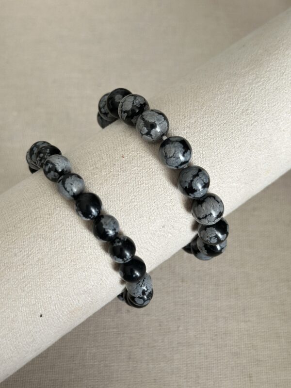 Snowflake Obsidian Bracelet - Image 4