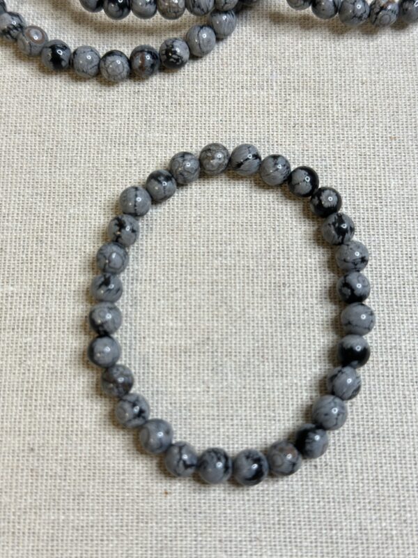 Snowflake Obsidian Bracelet - Image 3