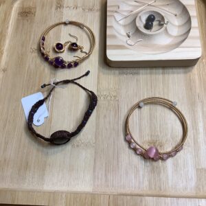 Bracelets +earrings for Linda
