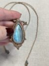 Labradorite Necklace– Dual-Toned Glow – Boho Style - Image 4
