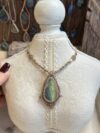Labradorite Necklace– Dual-Toned Glow – Boho Style - Image 2