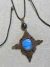 Labradorite Necklace – Intricate Celtic-Inspired Design - Image 3
