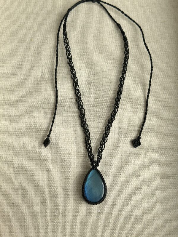 Labradorite Necklace & Butterfly Choker Set - Image 2