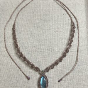 Macramé Labradorite Necklace