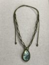 Green flash Labradorite Necklace - Image 6