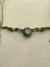 Labradorite choker  Blue-Green Flash - Image 2