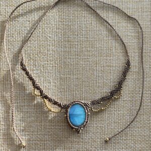 Macrame Labradorite Choker