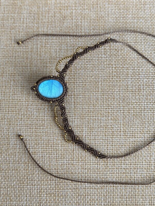 Macrame Labradorite Choker - Image 4