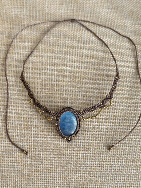 Macrame Labradorite Choker - Image 3