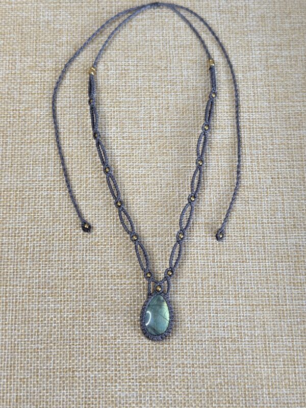 Labradorite Green Flash Necklace