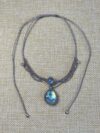 Blue & Golden Glow Teardrop Labradorite Choker - Image 5