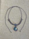Blue & Golden Glow Teardrop Labradorite Choker - Image 4