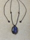 Blue and Purple Glow Labradorite Pendant - Image 3