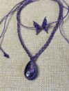 Purple Labradorite Necklace and Choker set - Image 6