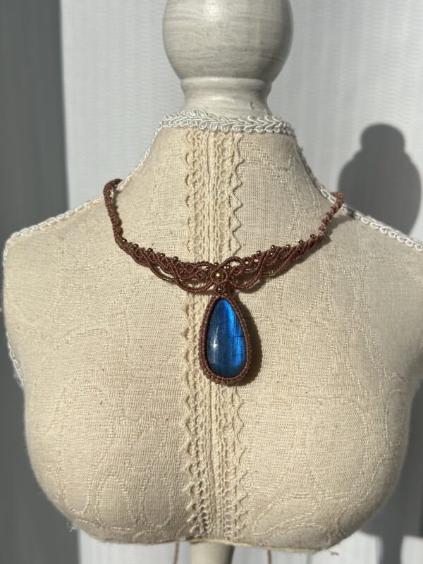 Vintage Macrame Necklace - Image 4