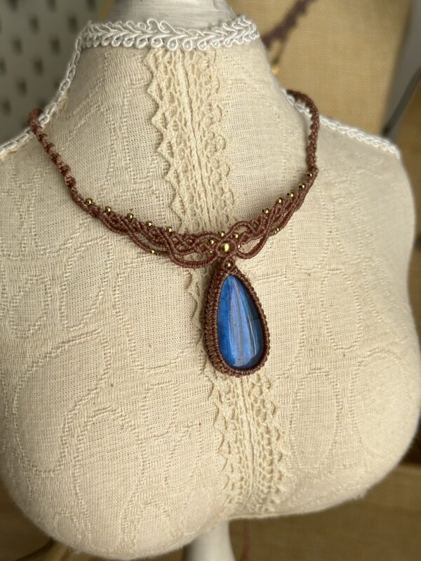 Vintage Macrame Necklace - Image 6