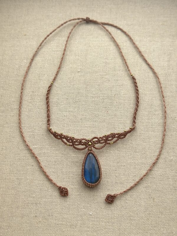 Vintage Macrame Necklace - Image 2