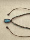 Blue Labradorite Sirena Necklace with Glass Beads - Image 3