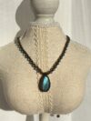 Blue Labradorite Sirena Necklace with Glass Beads - Image 2