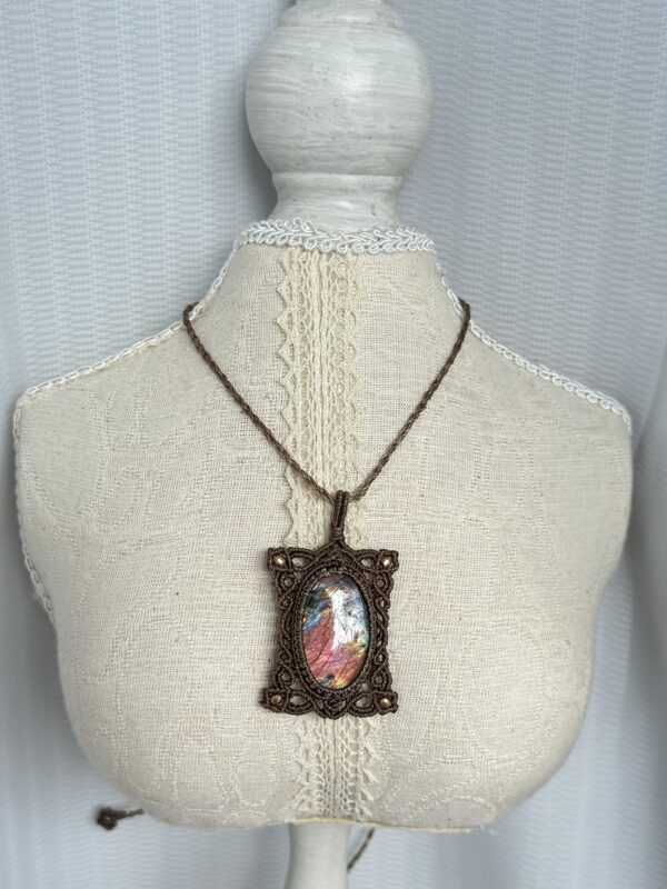 Aurora Glow Shimmering Labradorite Pendant