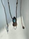 Labradorite & Rainbow Clear Quartz Totem of the Earth Guardian - Image 3