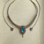 Zafira Labradorite Macrame Necklace