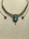 Zafira Labradorite Macrame Necklace - Image 4