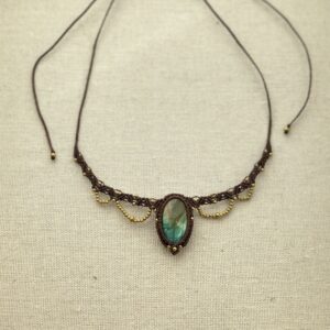 Rainbow Labradorite Seraya Choker Necklace