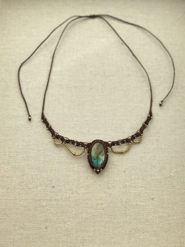 Rainbow Labradorite Seraya Choker Necklace