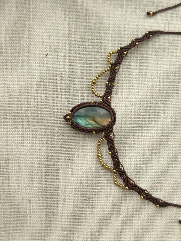 Rainbow Labradorite Seraya Choker Necklace - Image 5