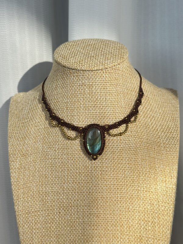 Rainbow Labradorite Seraya Choker Necklace - Image 6