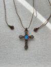 Blue Labradorite Cross Necklace - Image 2