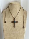 Blue Labradorite Cross Necklace