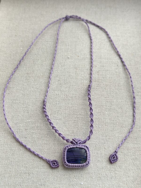 Purple Glow Labradorite Necklace - Image 4