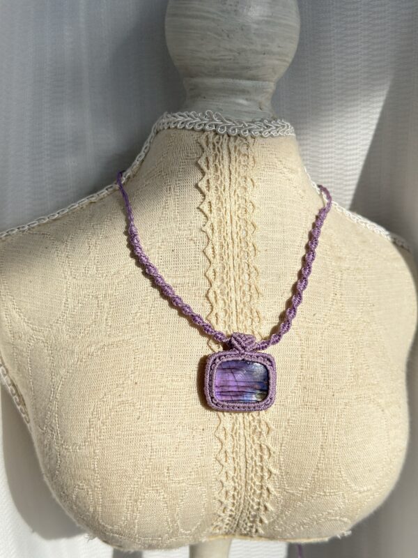 Purple Glow Labradorite Necklace - Image 2