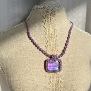 Purple Glow Labradorite Necklace