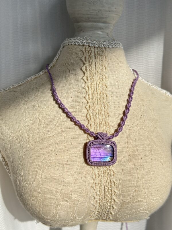 Purple Glow Labradorite Necklace
