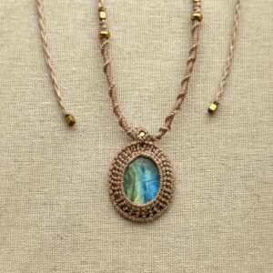 Blue-Green Labradorite Necklace