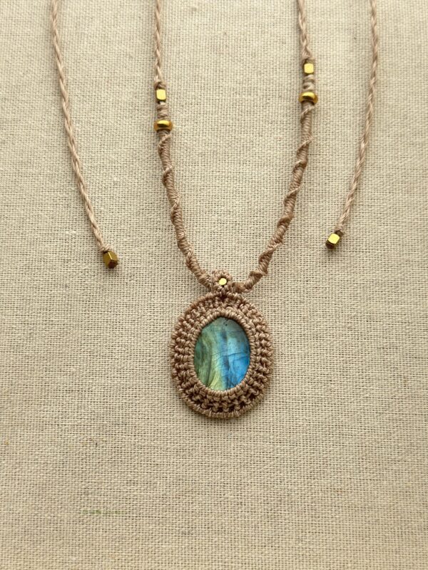 Blue-Green Labradorite Necklace
