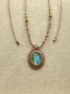 Blue-Green Labradorite Necklace