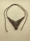Brown Flash Labradorite Macrame Necklace - Image 4