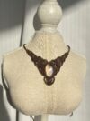 Brown Flash Labradorite Macrame Necklace - Image 3